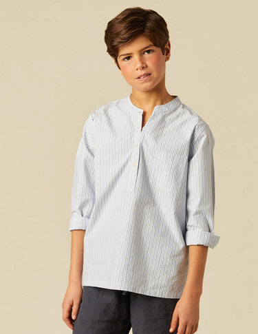 BLUE STRIPED SHIRT