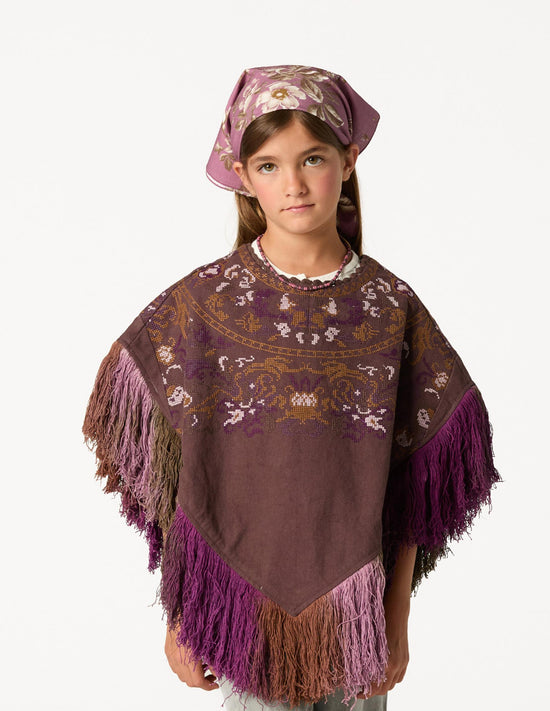 EMBROIDERED PONCHO