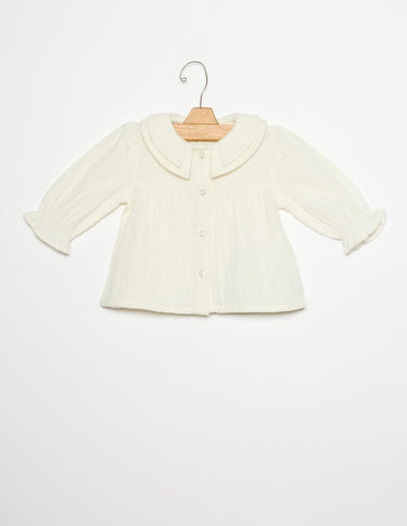 CAMISA DOBLE CUELLO CRUDA