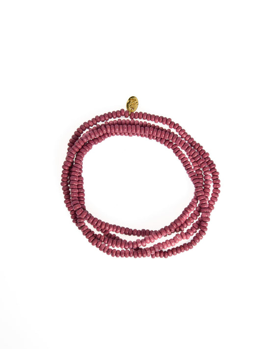 LONG BEAD NECKLACE BLUSH