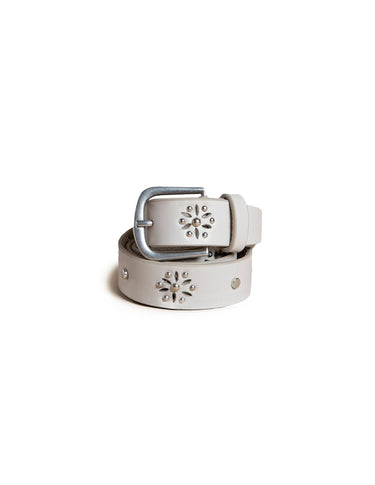 FLORAL STUDDED RAW BELT