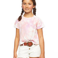 Pink tie-dye t-shirt