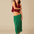 GREEN LACE SKIRT