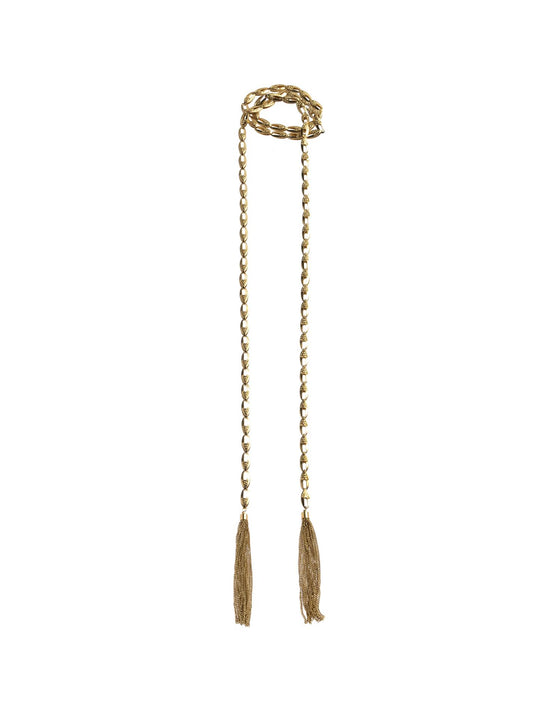 COLLAR CADENA LARGA DORADO