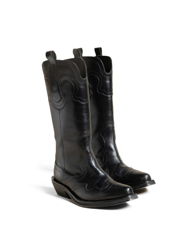 BLACK COWBOY BOOT