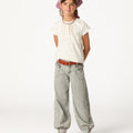 LIGHT GRAY BAGGY TROUSERS