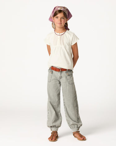 LIGHT GRAY BAGGY TROUSERS