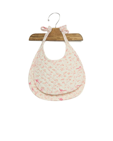 BAMBOO PRINT BIB PINK