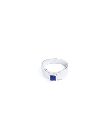 SQUARE LAPIS LAZULI STONE RING
