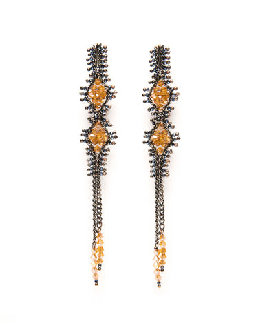 AGATHA RHOMBUS BEAD EARRING