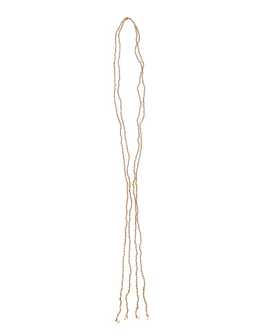 LONG AMBER BEADS NECKLACE