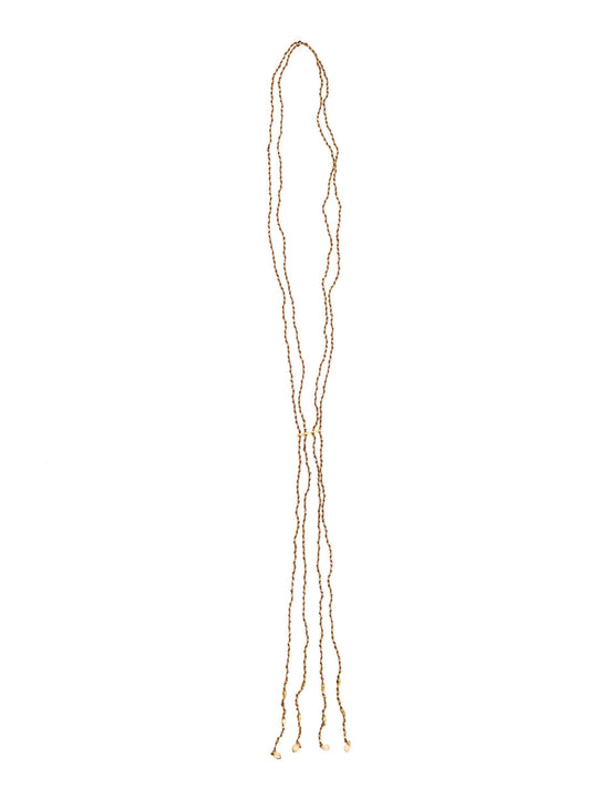 LONG AMBER BEADS NECKLACE