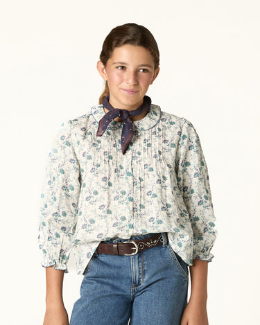 CAMISA BRIGHT FLOWERS BLUE
