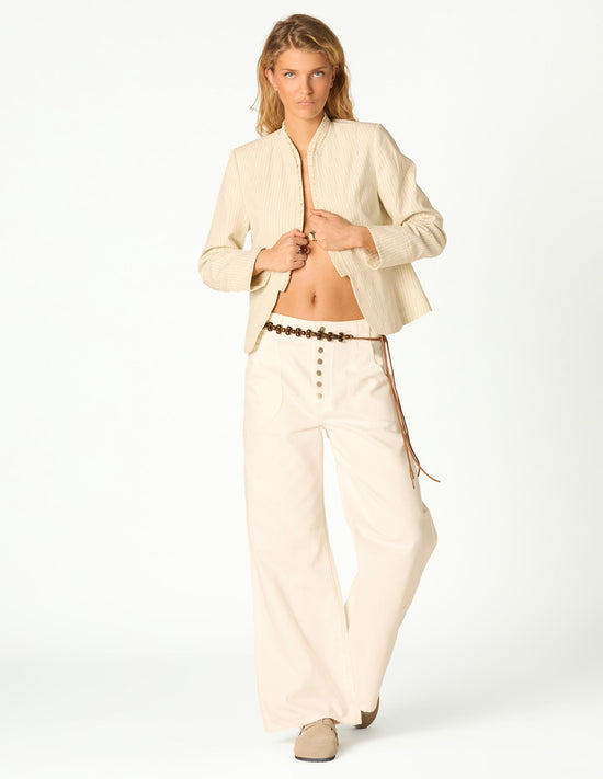 PANTALÓN DENIM TIRO ALTO BLANCO