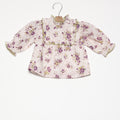 CAMISA CANESÚ MANGA VOLANTE BOUQUET PLUM