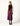 BURGUNDY EMBROIDERED VELVET DRESS