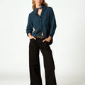 BLACK PANTS POCKETS SEAMS