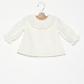 CAMISA CUELLO BEBE LACE ECRU