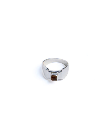 CHOCOLATE SQUARE STONE RING