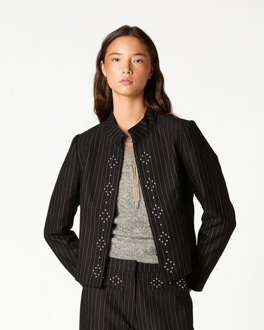 CHAQUETA RAYA DIPLOMATICA TACHA BLACK