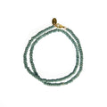 SHORT BEADED NECKLACE SAGE