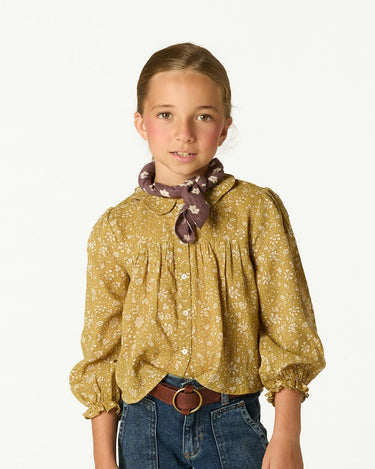 TOILE RIPPLE COLLAR SHIRT CURRY