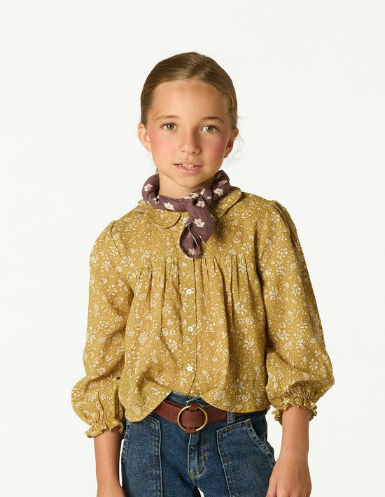 CAMISA CUELLO ONDAS TOILE CURRY