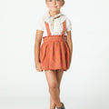 ORANGE BUTI PRINT BRACELET SKIRT