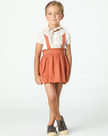 ORANGE BUTI PRINT BRACELET SKIRT