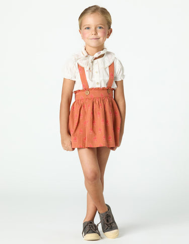 ORANGE BUTI PRINT BRACELET SKIRT