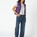 DENIM BOTONES CINTURILLA AZUL