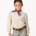 CAMISA ENCAJE FLECHA CHOCOLATE