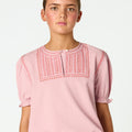 CAMISA BORDADO ROSA