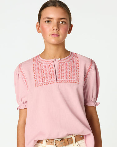 CAMISA BORDADO ROSA