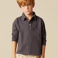 BLUE POLO BROWN STRIPE