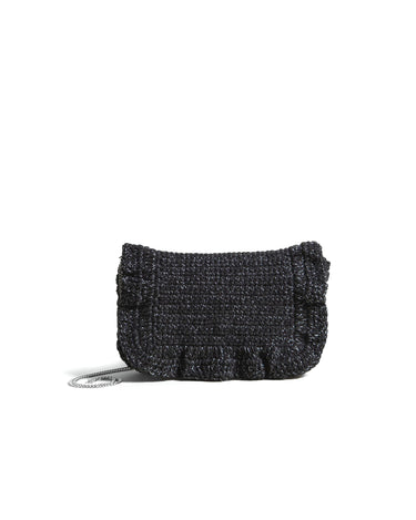 ANTHRACITE SHINY HANDBAG
