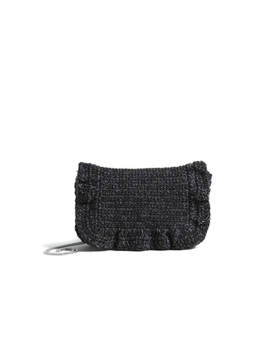 ANTHRACITE SHINY HANDBAG