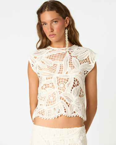 TOP LACE WHITE