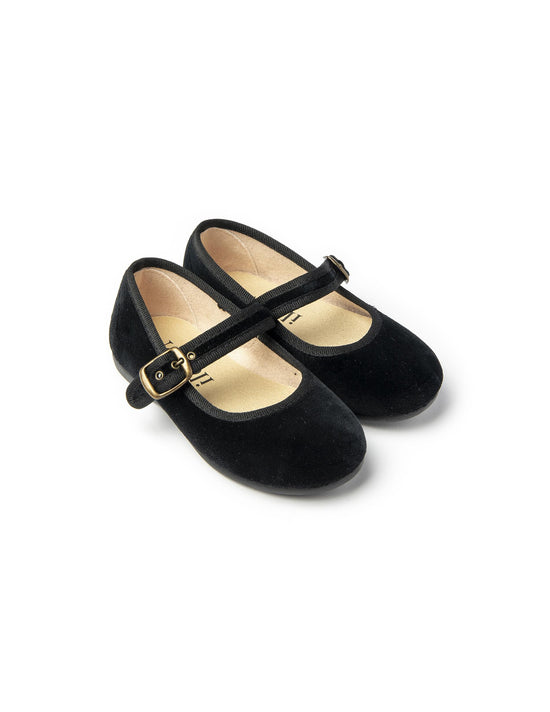 BLACK VELVET SLIPPERS