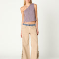 PANTALON TACHAS COWBOY BEIGE/CONTRAST