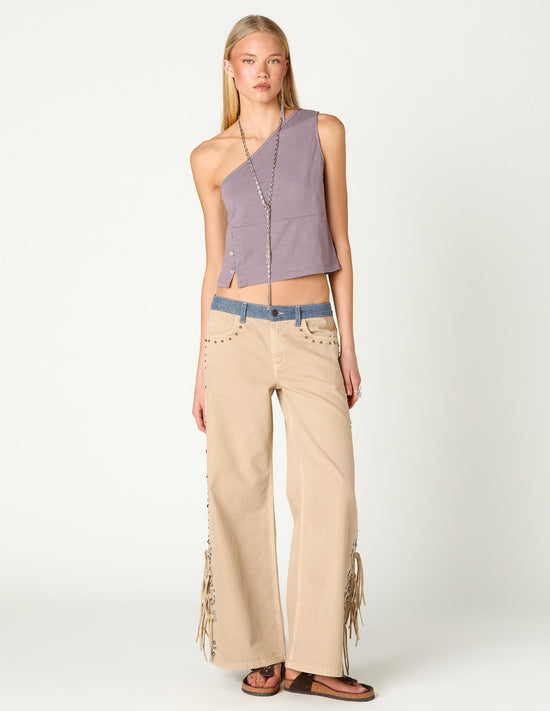 PANTALON TACHAS COWBOY BEIGE/CONTRAST