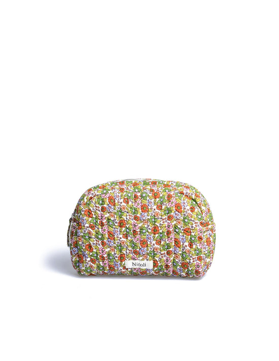 SMALL DITSY PINK TOILETRY BAG
