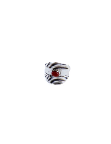 ROUND AGATE STONE RING