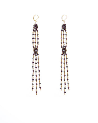 MORA BEADS CHAIN EARRINGS