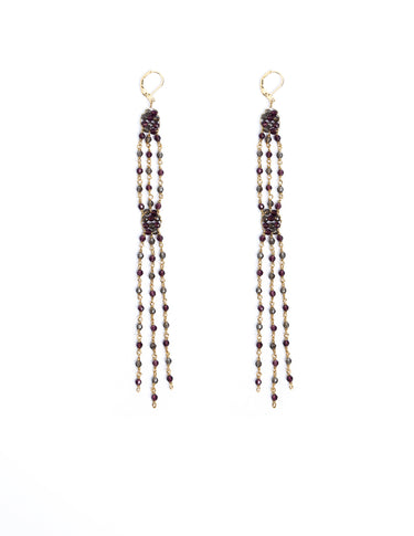 MORA BEADS CHAIN EARRINGS