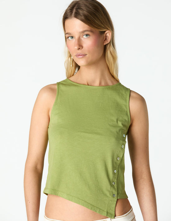 CAMISETA BOTONES DIAGONAL PICKLE