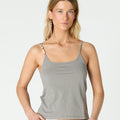 IRON GREY SLEEVELESS T-SHIRT