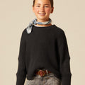 CHARCOAL RIBBED JERSEY