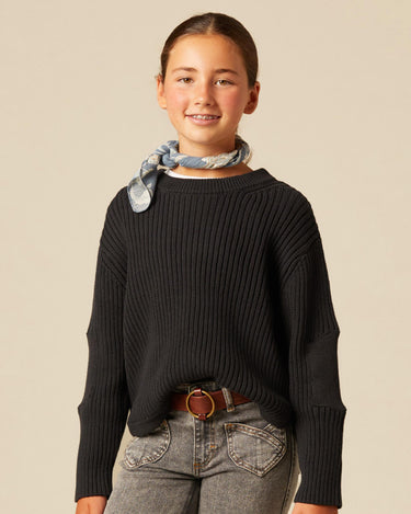 CHARCOAL RIBBED JERSEY