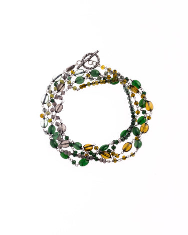 COLLAR LARGO PIEDRA VERDE